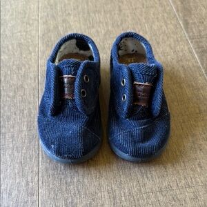 Toms Kids Navy Corduroy Sneakers